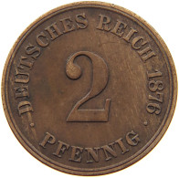 GERMANY EMPIRE 2 PFENNIG 1876 C #s036 0773 - 2 Pfennig