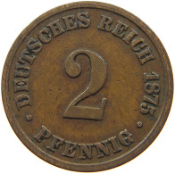 GERMANY EMPIRE 2 PFENNIG 1875 B #s068 0391 - 2 Pfennig