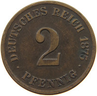 GERMANY EMPIRE 2 PFENNIG 1875 C #s036 0765 - 2 Pfennig