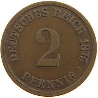 GERMANY EMPIRE 2 PFENNIG 1875 A #a066 0737 - 2 Pfennig