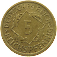 GERMANY WEIMAR 5 PFENNIG 1930 A #a055 0613 - 5 Renten- & 5 Reichspfennig