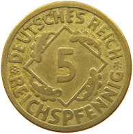 GERMANY WEIMAR 5 PFENNIG 1925 F #c073 0057 - 5 Rentenpfennig & 5 Reichspfennig