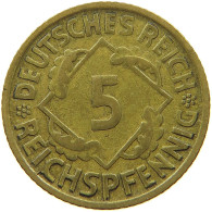 GERMANY WEIMAR 5 PFENNIG 1925 D #c075 0685 - 5 Rentenpfennig & 5 Reichspfennig