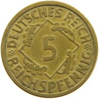 GERMANY WEIMAR 5 PFENNIG 1925 A #a055 0421 - 5 Renten- & 5 Reichspfennig