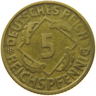 GERMANY WEIMAR 5 PFENNIG 1924 D #s073 0905 - 5 Rentenpfennig & 5 Reichspfennig