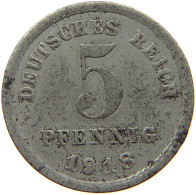 GERMANY WEIMAR 5 PFENNIG 1918 E #a086 0337 - 5 Renten- & 5 Reichspfennig