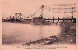 Montjean - Effondrement Du Pont Suspendu   - CPA °J - Montrevault