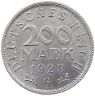 GERMANY WEIMAR 200 MARK 1923 G TOP #a021 0987 - 200 & 500 Mark