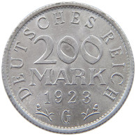 GERMANY WEIMAR 200 MARK 1923 G TOP #a021 1021 - 200 & 500 Mark