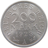 GERMANY WEIMAR 200 MARK 1923 A TOP #a053 0587 - 200 & 500 Mark