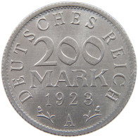 GERMANY WEIMAR 200 MARK 1923 A TOP #a053 0585 - 200 & 500 Mark