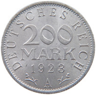 GERMANY WEIMAR 200 MARK 1923 A TOP #a053 0583 - 200 & 500 Mark