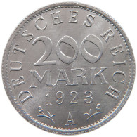 GERMANY WEIMAR 200 MARK 1923 A TOP #a051 0327 - 200 & 500 Mark