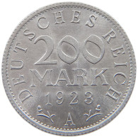 GERMANY WEIMAR 200 MARK 1923 A TOP #a021 1031 - 200 & 500 Mark
