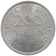 GERMANY WEIMAR 200 MARK 1923 A TOP #a021 0991 - 200 & 500 Mark