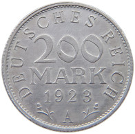 GERMANY WEIMAR 200 MARK 1923 A #a021 1043 - 200 & 500 Mark