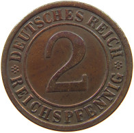 GERMANY WEIMAR 2 REICHSPFENNIG 1924 A TOP #c083 0437 - 2 Rentenpfennig & 2 Reichspfennig