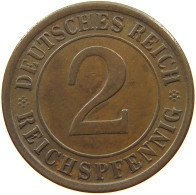 GERMANY WEIMAR 2 PFENNIG 1925 A TOP #c083 0439 - 2 Renten- & 2 Reichspfennig