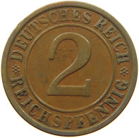 GERMANY WEIMAR 2 PFENNIG 1924 E #a043 0645 - 2 Renten- & 2 Reichspfennig