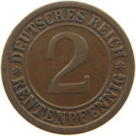 GERMANY WEIMAR 2 PFENNIG 1923 A #a054 0487 - 2 Rentenpfennig & 2 Reichspfennig