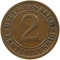 GERMANY WEIMAR 2 PFENNIG 1923 D RENTEN #s078 0617 - 2 Rentenpfennig & 2 Reichspfennig