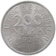 GERMANY WEIMAR 200 MARK 1923 A TOP #a021 1023 - 200 & 500 Mark