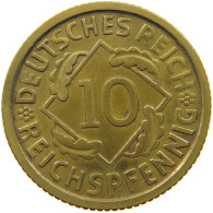 GERMANY WEIMAR 10 PFENNIG 1929 D #a054 0811 - 10 Rentenpfennig & 10 Reichspfennig