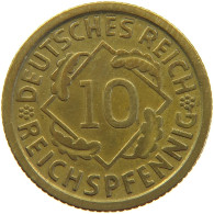 GERMANY WEIMAR 10 PFENNIG 1929 D #a054 0621 - 10 Rentenpfennig & 10 Reichspfennig