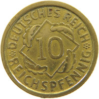 GERMANY WEIMAR 10 PFENNIG 1929 A #a054 0887 - 10 Rentenpfennig & 10 Reichspfennig