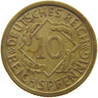 GERMANY WEIMAR 10 PFENNIG 1929 A #a054 0605 - 10 Rentenpfennig & 10 Reichspfennig