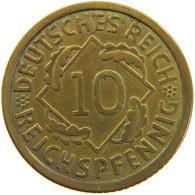 GERMANY WEIMAR 10 PFENNIG 1926 A #a054 0893 - 10 Rentenpfennig & 10 Reichspfennig