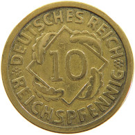 GERMANY WEIMAR 10 PFENNIG 1925 J #a064 1101 - 10 Rentenpfennig & 10 Reichspfennig