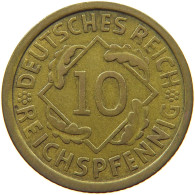 GERMANY WEIMAR 10 PFENNIG 1925 A #s068 0013 - 10 Renten- & 10 Reichspfennig