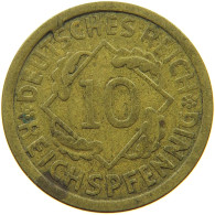 GERMANY WEIMAR 10 PFENNIG 1925 A #a094 0685 - 10 Renten- & 10 Reichspfennig