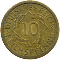 GERMANY WEIMAR 10 PFENNIG 1925 A #a054 0953 - 10 Rentenpfennig & 10 Reichspfennig