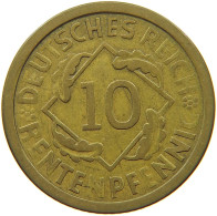 GERMANY WEIMAR 10 PFENNIG 1924 A RENTEN #s068 0003 - 10 Rentenpfennig & 10 Reichspfennig