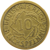 GERMANY WEIMAR 10 PFENNIG 1924 A #a065 0037 - 10 Renten- & 10 Reichspfennig