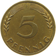 GERMANY WEST 5 PFENNIG 1950 F #s068 0467 - 5 Pfennig