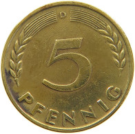 GERMANY WEST 5 PFENNIG 1949 D #a073 0987 - 5 Pfennig