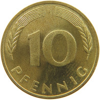 GERMANY WEST 10 PFENNIG 1975 F #a074 0239 - 10 Pfennig