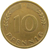 GERMANY WEST 10 PFENNIG 1967 J #a064 0729 - 10 Pfennig