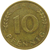 GERMANY WEST 10 PFENNIG 1967 G #a074 0255 - 10 Pfennig