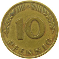 GERMANY WEST 10 PFENNIG 1950 G #s073 0721 - 10 Pfennig