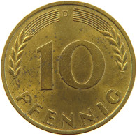 GERMANY WEST 10 PFENNIG 1950 D #s022 0261 - 10 Pfennig