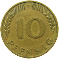 GERMANY WEST 10 PFENNIG 1950 D #s073 0719 - 10 Pfennig