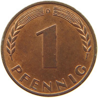 GERMANY WEST 1 PFENNIG 1968 D #s068 0503 - 1 Pfennig