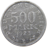 GERMANY WEIMAR 500 MARK 1923 E #s074 0041 - 200 & 500 Mark