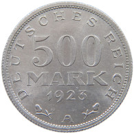 GERMANY WEIMAR 500 MARK 1923 A #a088 0385 - 200 & 500 Mark