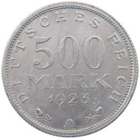 GERMANY WEIMAR 500 MARK 1923 A #a036 0463 - 200 & 500 Mark