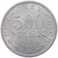 GERMANY WEIMAR 500 MARK 1923 A #a022 0129 - 200 & 500 Mark